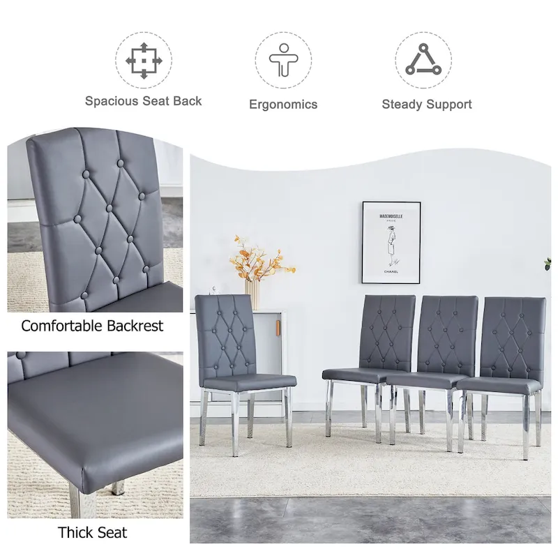 8 Piece Armless Dining Chairs