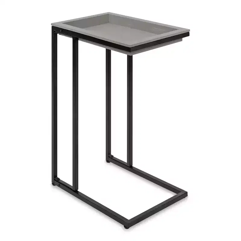 Kate and Laurel Lockridge Wood and Metal C-Table