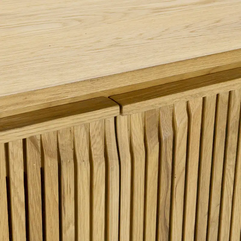 Classic Home Roya Oak Veneer Sideboard Buffet