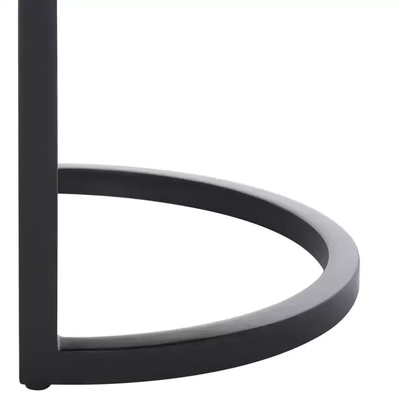 Oval Bench, Grey PU Leather Seat, Elegant Accent Seating - BCH6403