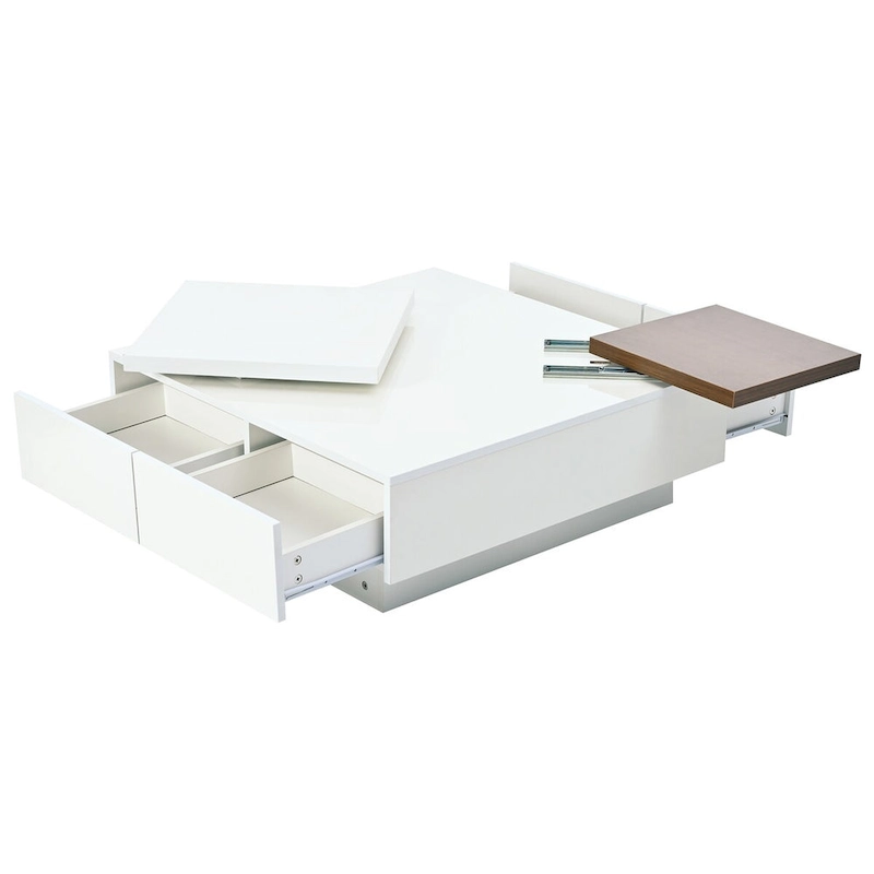 Modern Square Wood Coffee Table