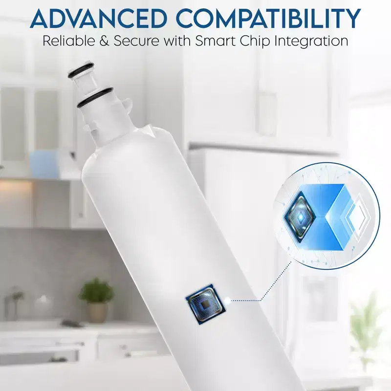 Pureline Replacement for GE RPWFE Water Filter and RPWF Refrigerator Water Filter - With RFID Chip (NSF Certified)