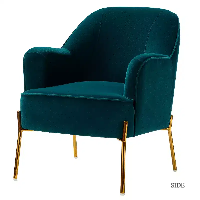 Odo Upholstered Accent Chair Velvet Comfy Living Room Arm Chair | Karat Home