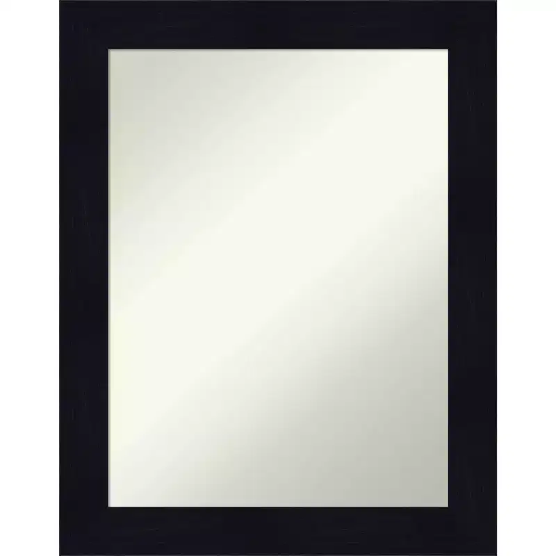 22 x 28 Non-Beveled Shiplap Navy Wood Wall Mirror - Amanti Art
