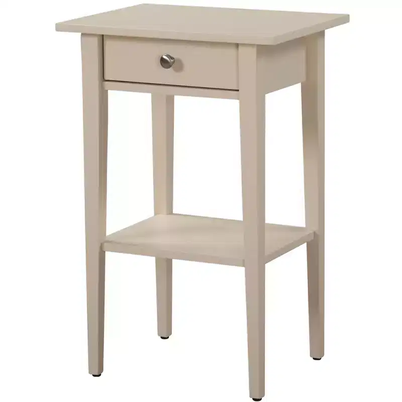Passion Furniture Dalton 1-Drawer Nightstand (28 in. H x 18 in. W x 14 in. D)
