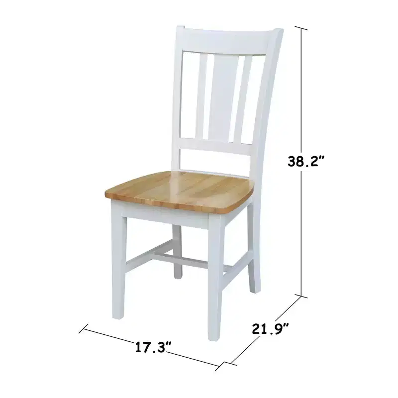 International Concepts Small Dual Drop Leaf Dining Table with 2 San Remo Splat