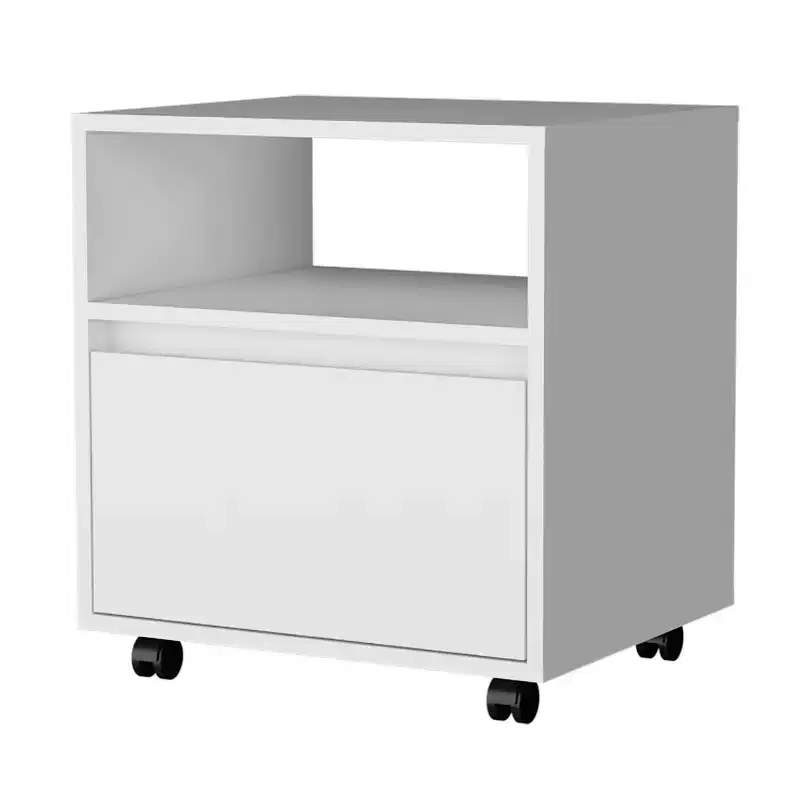 Duncan Stylish Functional 1 Drawer Nightstand for Bedroom Living Room