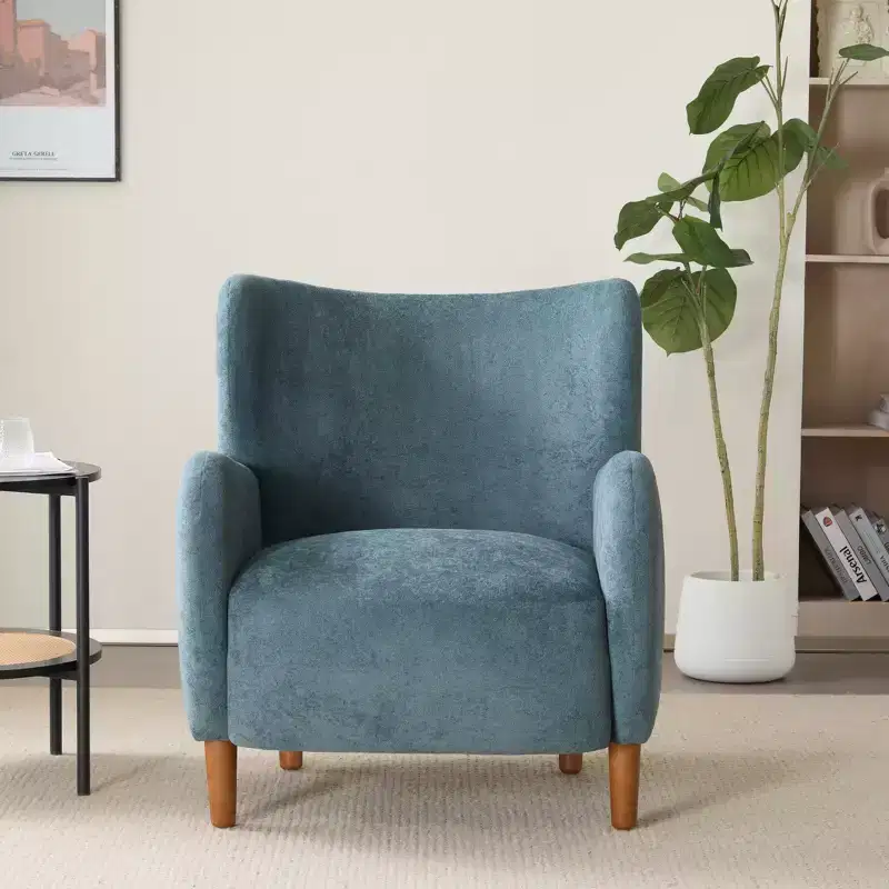 Christopher Knight Home Raven Indoor Wingback Velvet Upholstered Accent Chairs