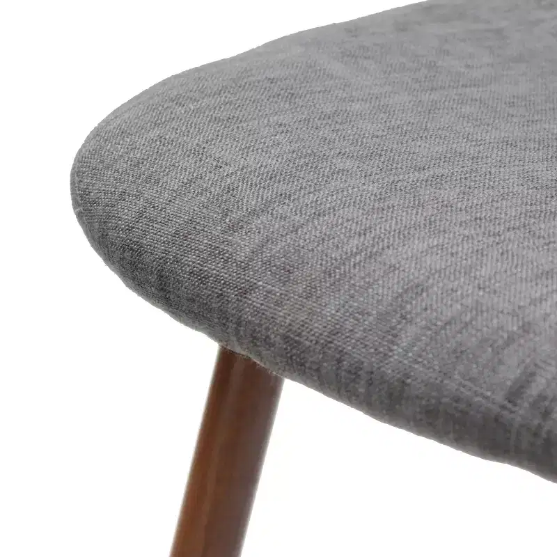 GDFStudio Amnesty Mid Century Upholstered Iron Frame Dining Chairs (Set of 2)