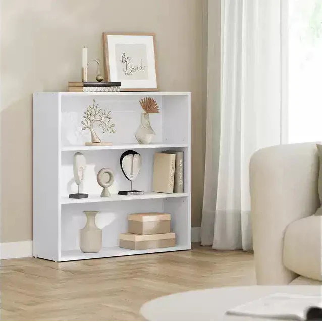 3/5-Tier Bookshelf, Open Bookcase with Adjustable Storage Shelves, Floor Standing Unit
