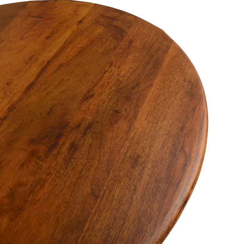 Carolina Living Alden Wood Top 40 Round Dining Table