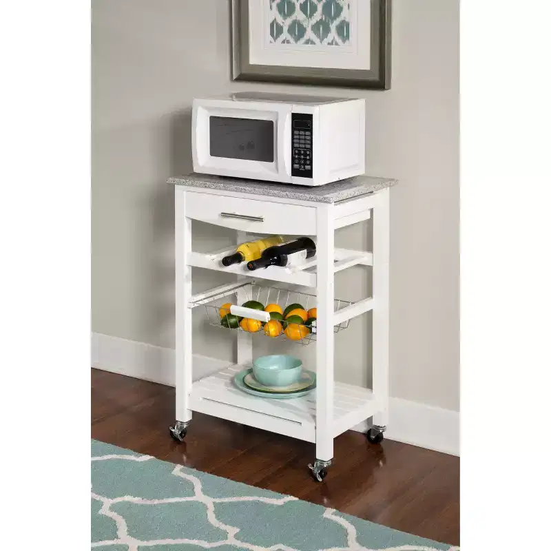 Roger Kitchen Island Granite Top - Linon