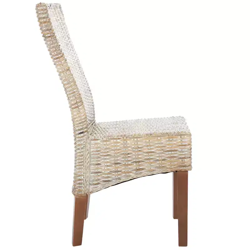 Ozias 19 H Wicker Dining Chair (Set of 2) - SEA8014 - Safavieh