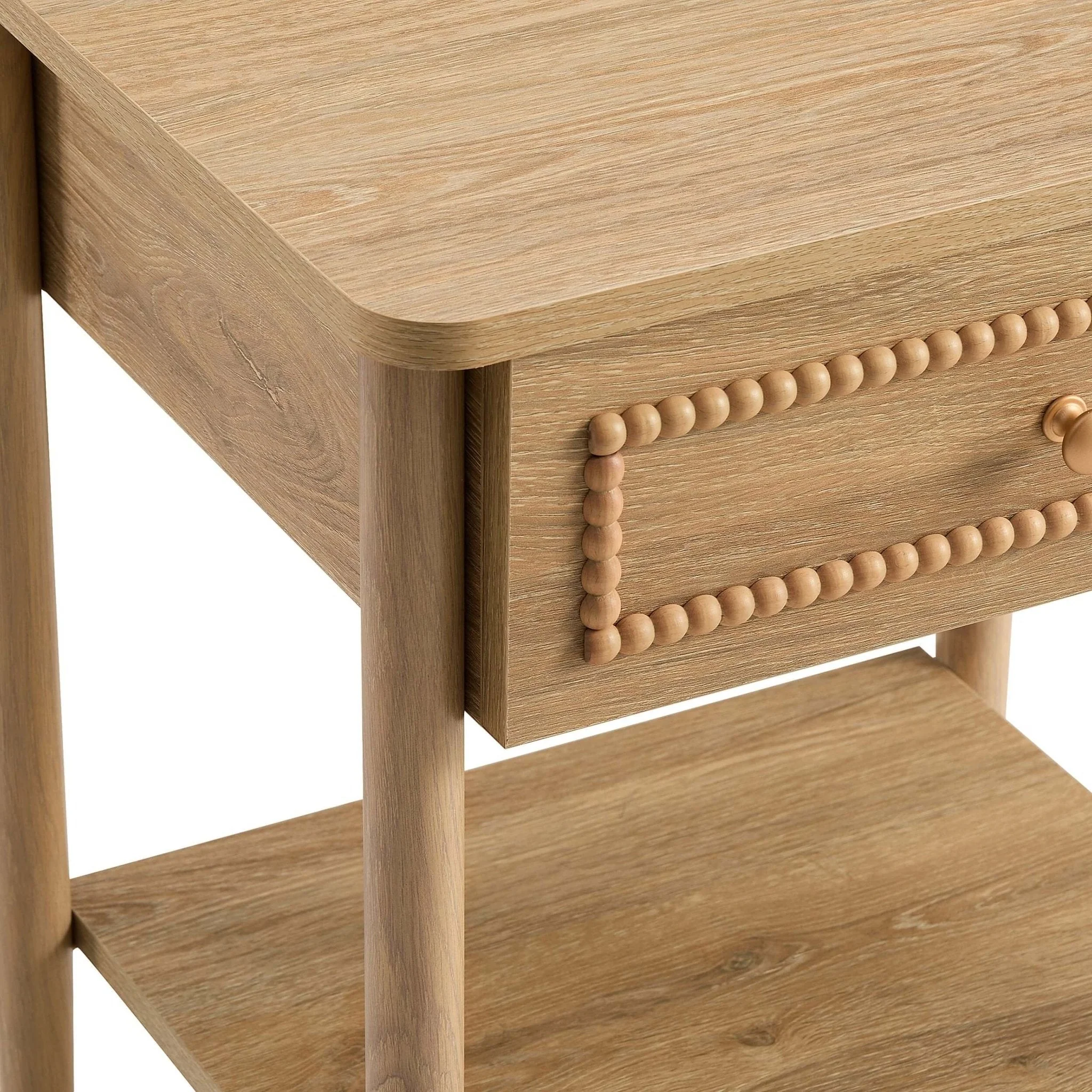 1 Drawer Nightstand - Light Wood