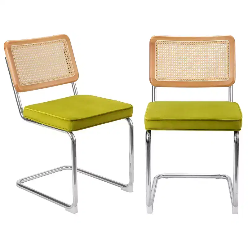UPTIOT Velvet Upholstered Side Chair (Set of 2)