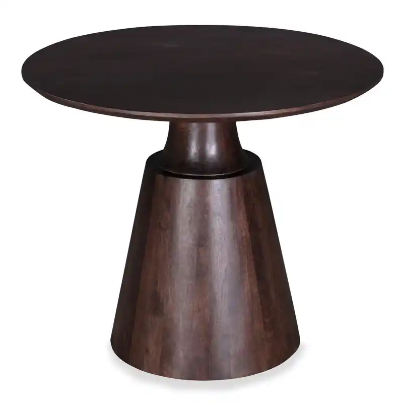 Dining Table, Mango Wood, Pedestal Base, 36W Round