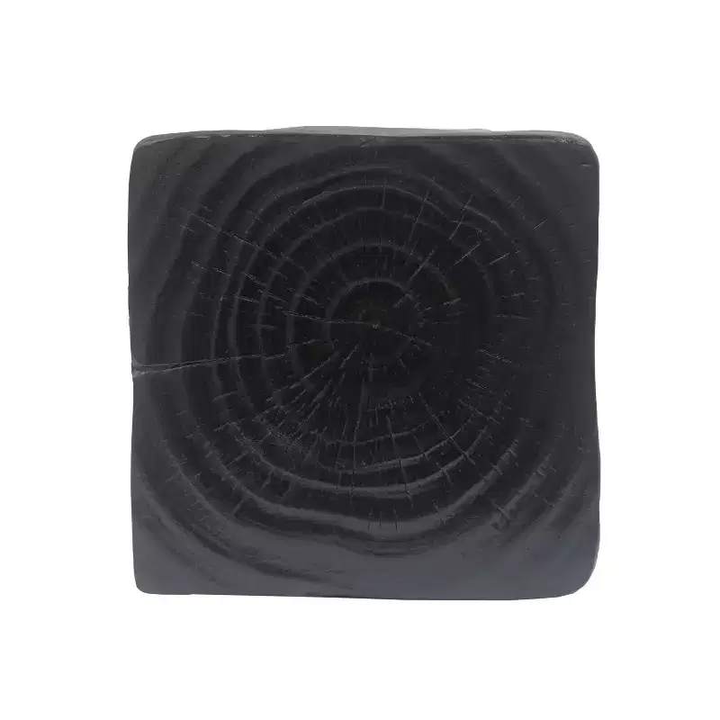 Modern Abstract Twist Side Table with Wood-Like Texture