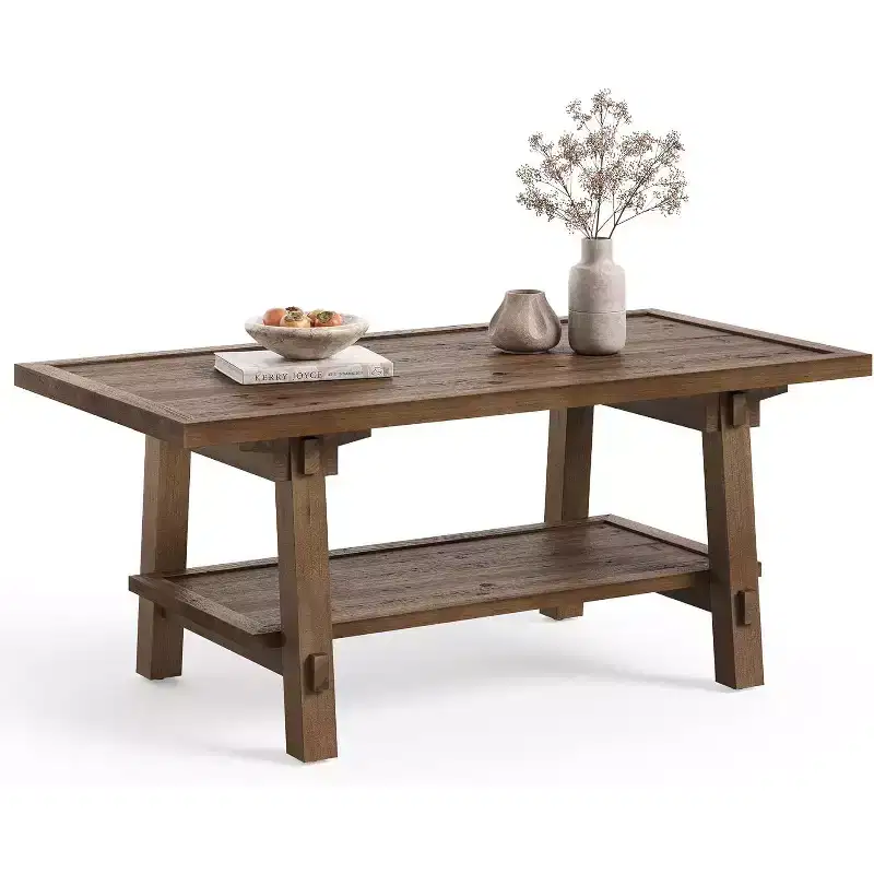 Solid Wood Coffee Table – Modern Living Room Center Table