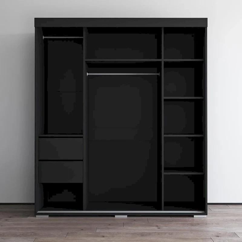 Copper Grove Parasol 71-inch Modern Glossy Armoire