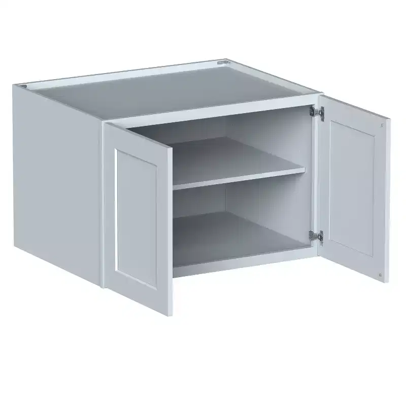 CASAINC 36 W x 24 H x 27 D Shaker Base Kitchen Cabinet, Solid Wood Frame, Water-Based Low-VOC Paint, Soft-Close, RTA, Dove Gray