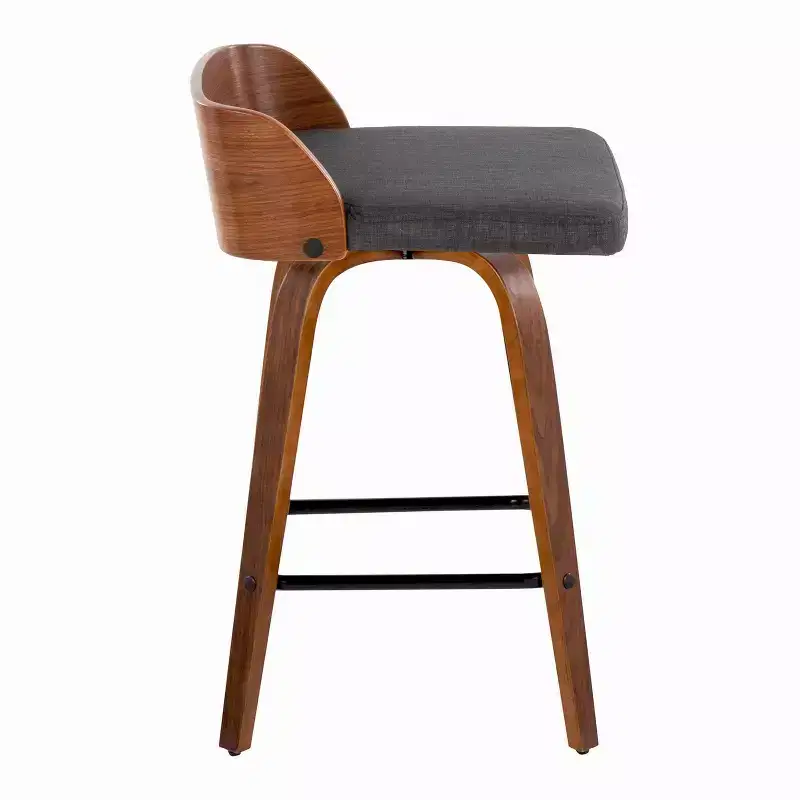 LumiSource Set of 2 26 Maya Swivel Counter Height Barstools
