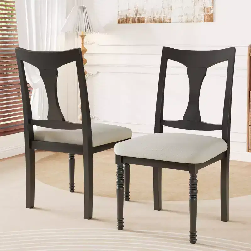 7-Piece Extendable Dining Set with 60-78 Table and 6 Upholstered Chairs