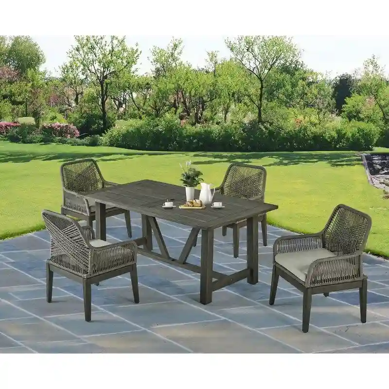 Best Quality Furniture Wood Patio Sets with Umbrella Hole