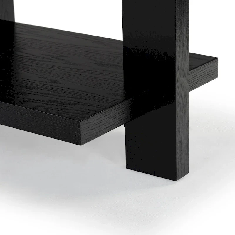 Rectangular Oak Veneer Wood Console Table - 48W x 20D x 30H