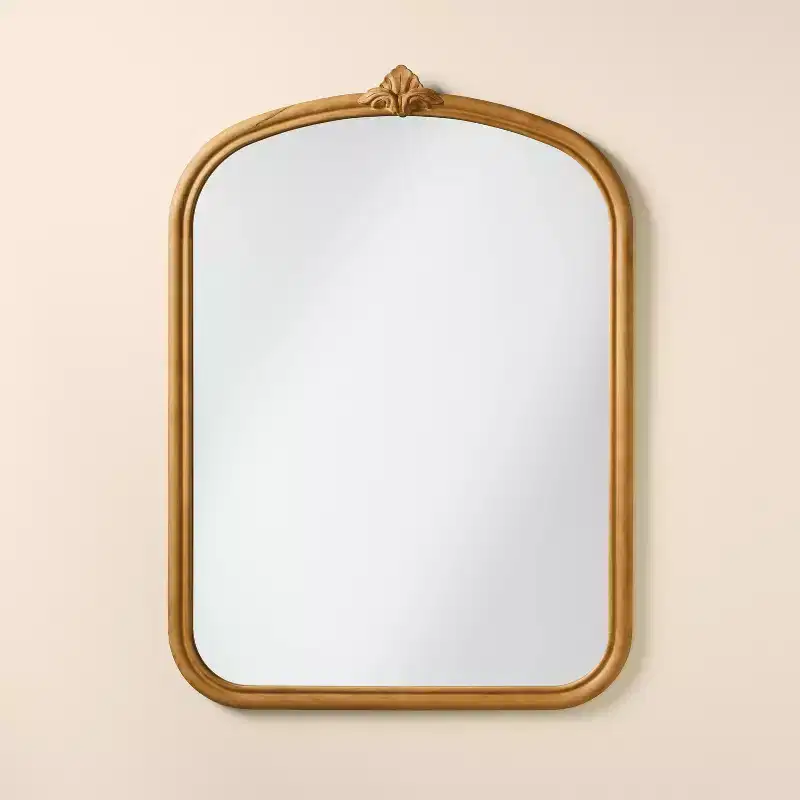 24x32 Decorative Carved Wood Wall Mirror - Hearth & Hand™ with Magnolia