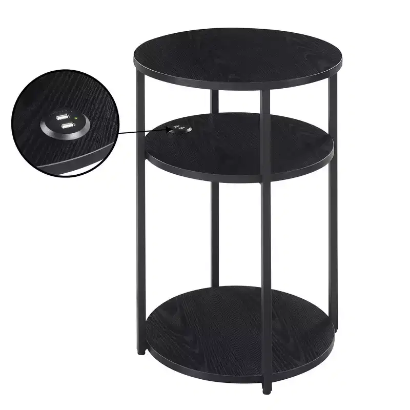 Breighton Home Samuel 3 Tier End Accent Table