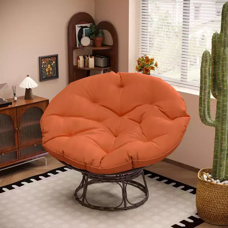 Papasan Patio Chair with Cushions
