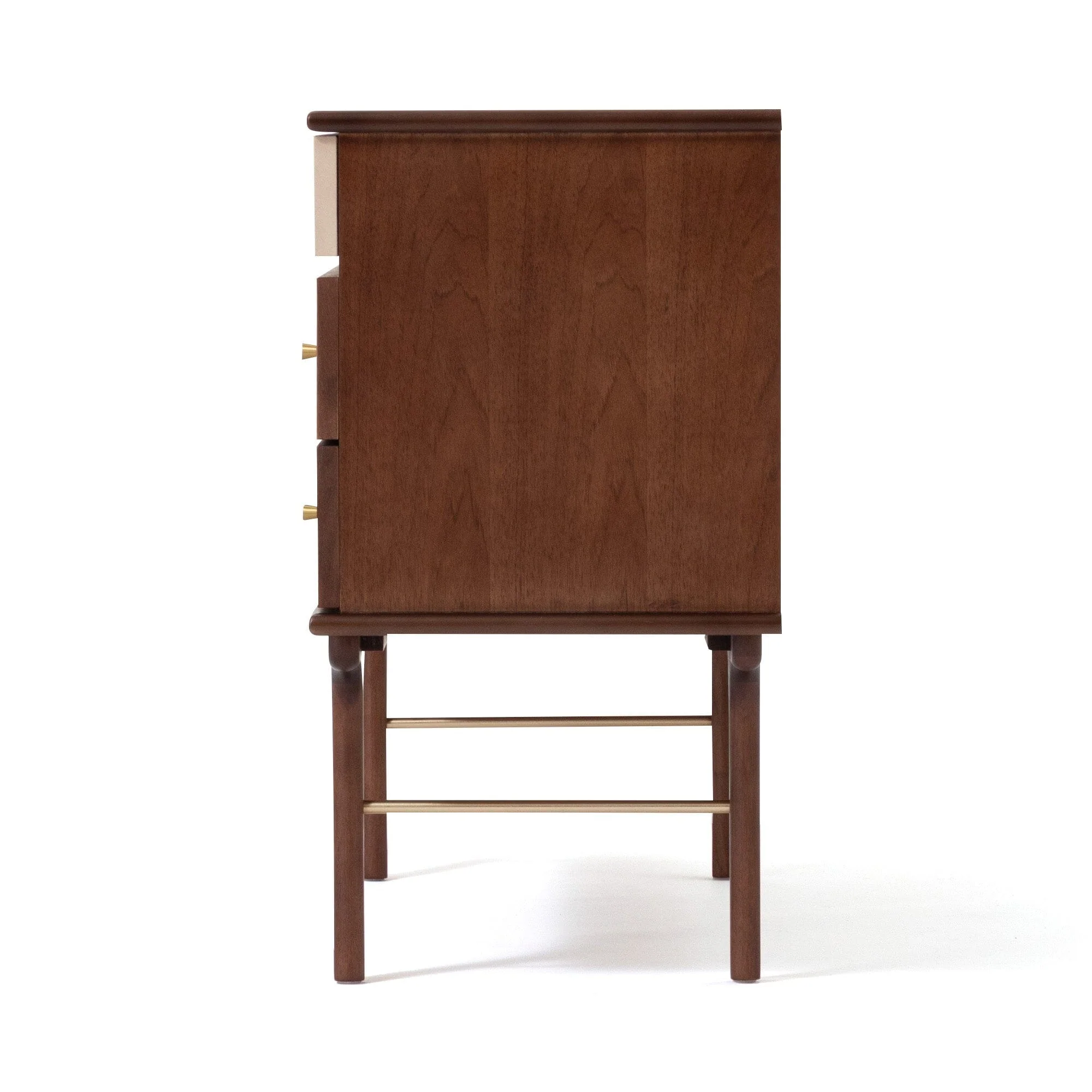 Brown Tall Sideboard Cabinet with Storage