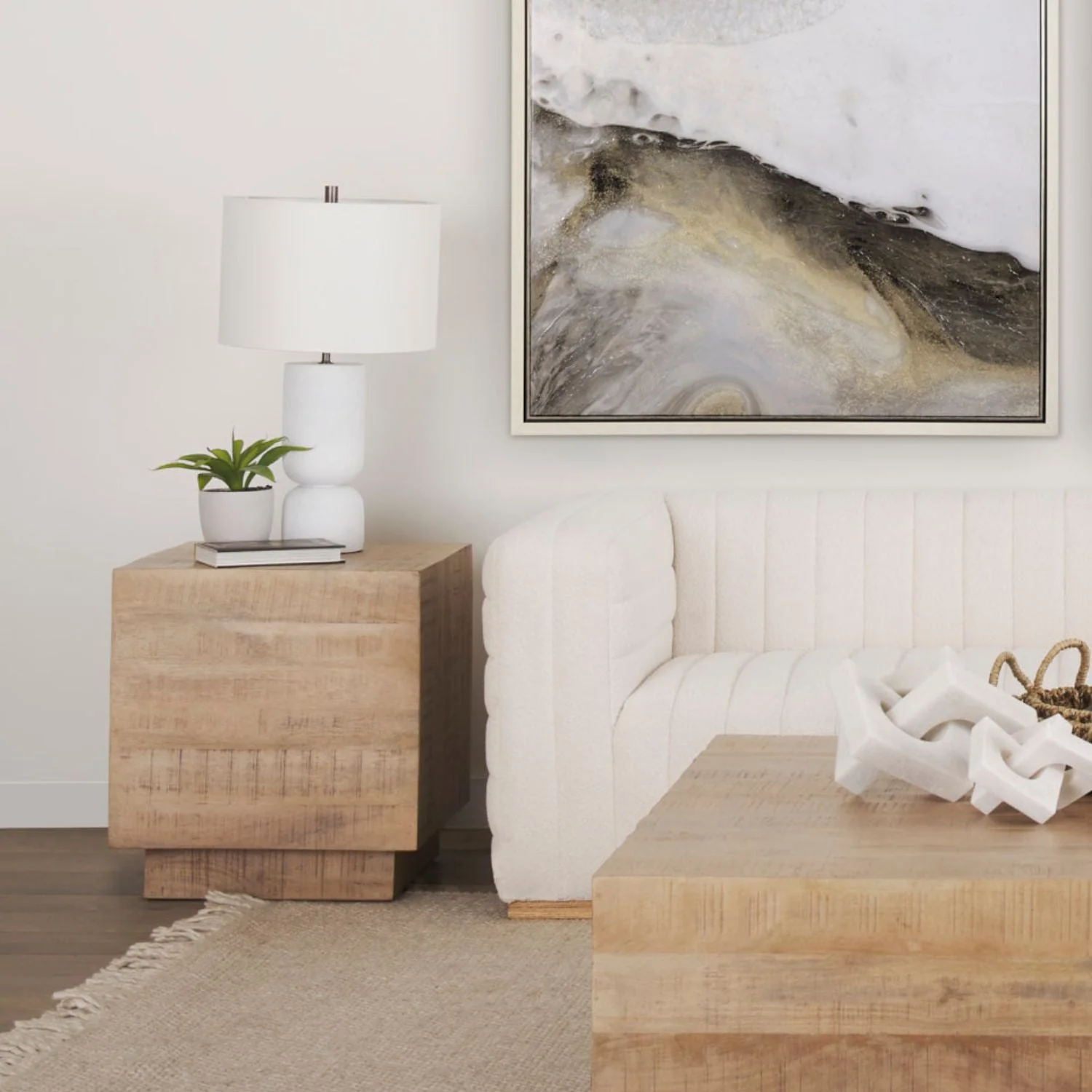 Rustic Iron Side Table | Distressed Finish