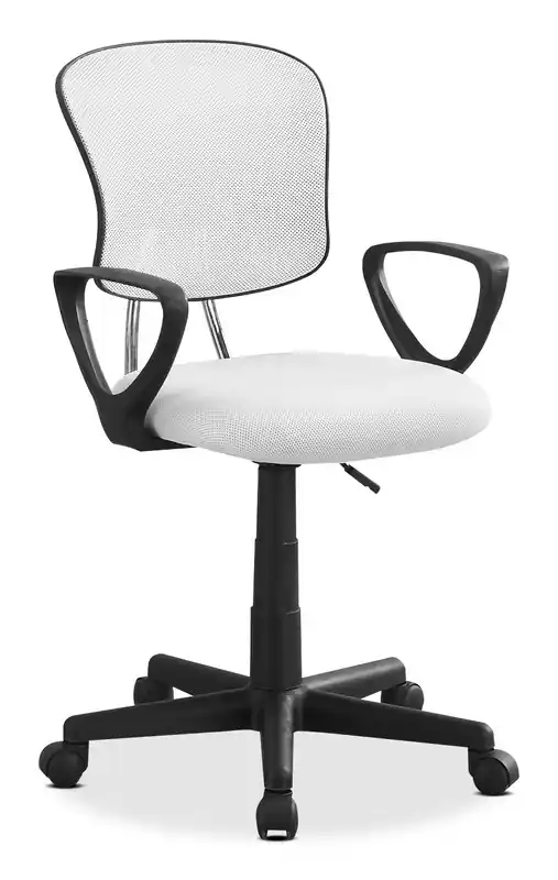 21 Office Chair White & Black