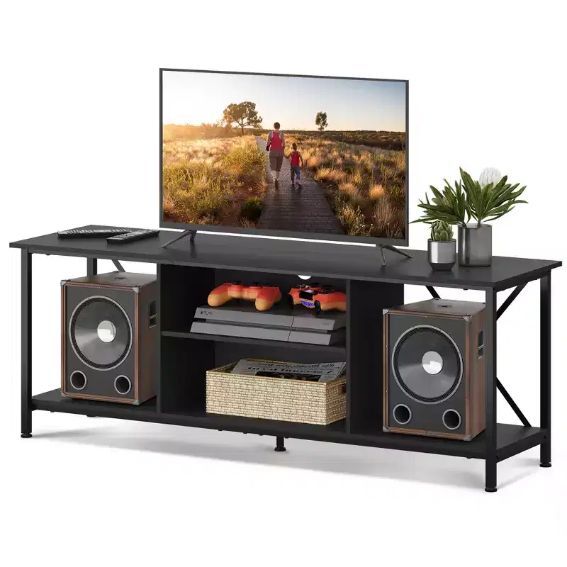 TV Stand for 55-65 Inch TV with Storage Shelves