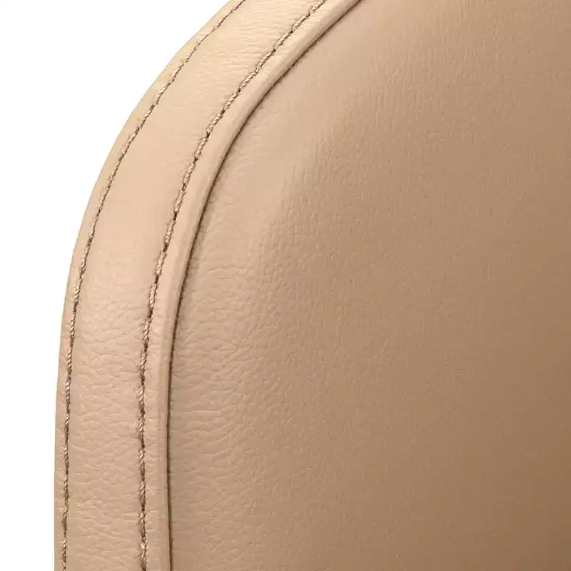 Modern Leather Dining Chair, Khaki