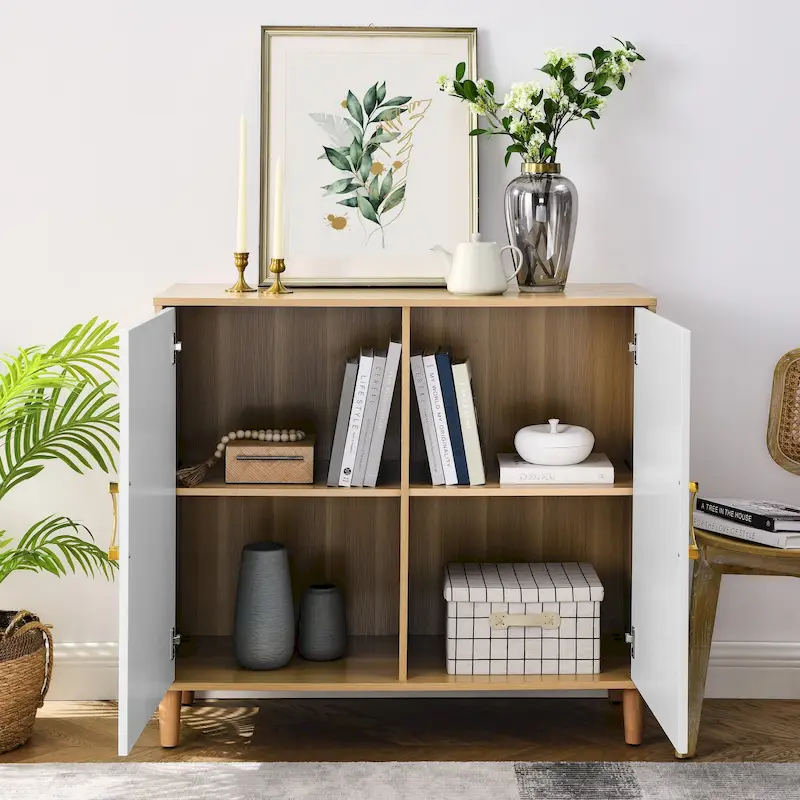 Storage Cabinet Sideboard with Adjustable Shelves