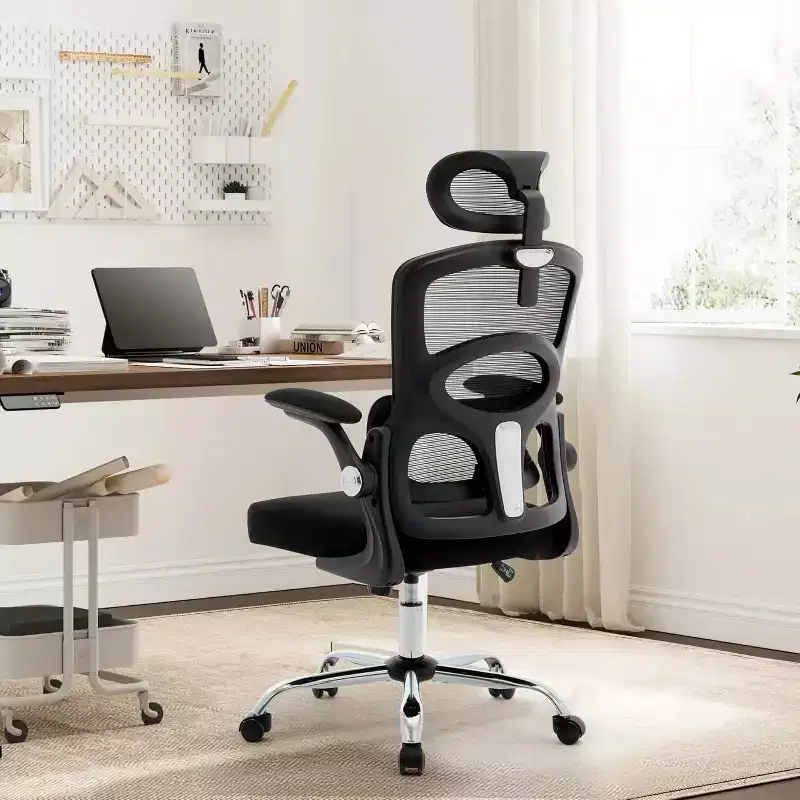 Ergonomic High-Back Mesh Office Chair with Headrest and Lumbar Support