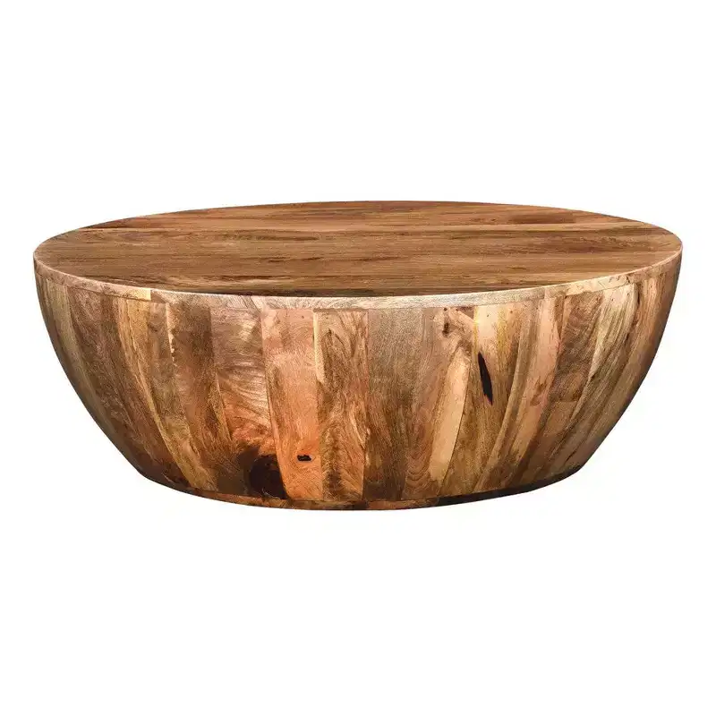 Royal Hampton Mango Wood Coffee Table In Round Shape