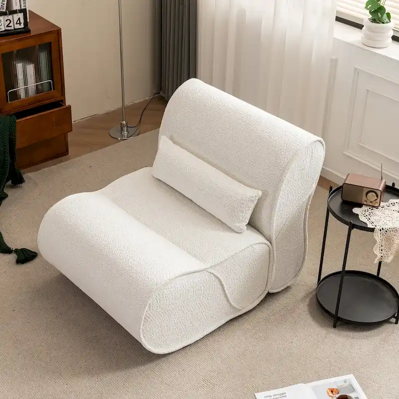 GDFStudio - Amelia Timeless Fabric Recliner with Ergonomic Design and Matching Pillows