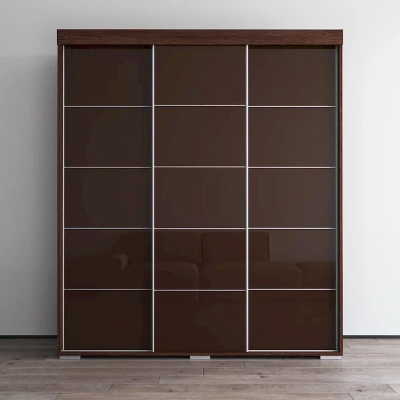 Copper Grove Parasol 71-inch Modern Glossy Armoire