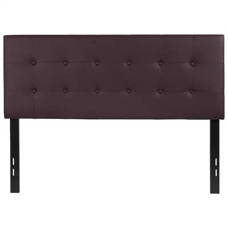 Emma and Oliver Button Tufted Upholstered Headboard