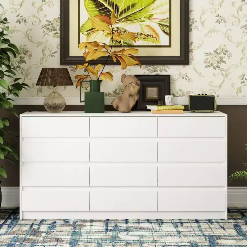 Famapy Modern 12-Drawers Dresser Sleek Chest of Drawers