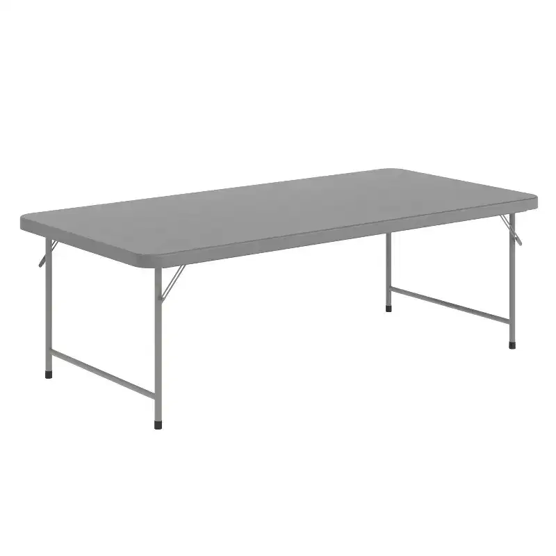 4.93-Foot Kid's Plastic Folding Table, Seats 6, 260 lb Capacity