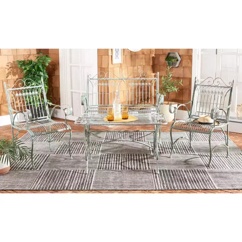 Leah 4 Piece Patio Set - Indoor/Outdoor - PAT5000 - Safavieh