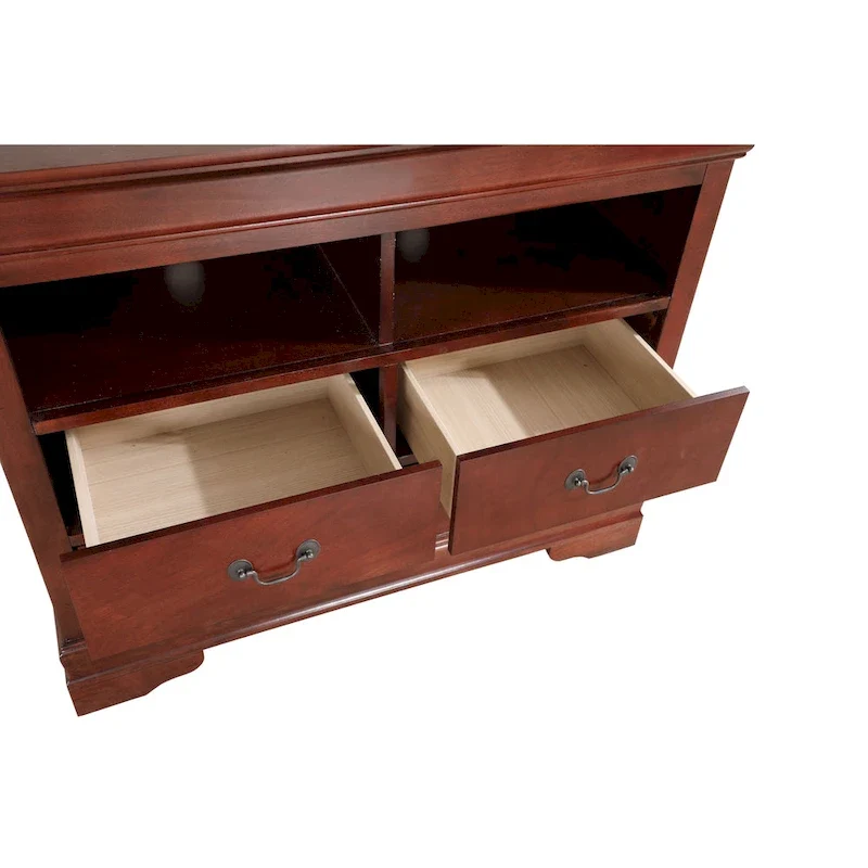 Louis Phillipe Wooden Media Chest