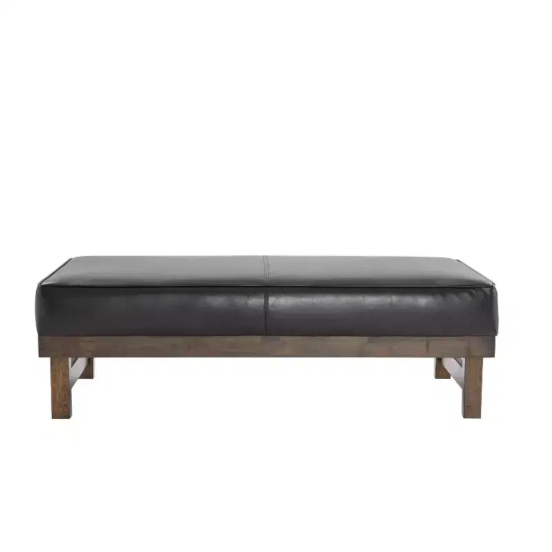 Christopher Knight Home Temzyl Modern Cocktail Upholstered with Rubberwood Ottoman