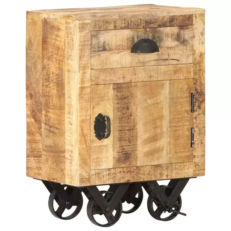 vidaXL Bedside Cabinet 15.7x11.8x22.4 Solid Wood Mango