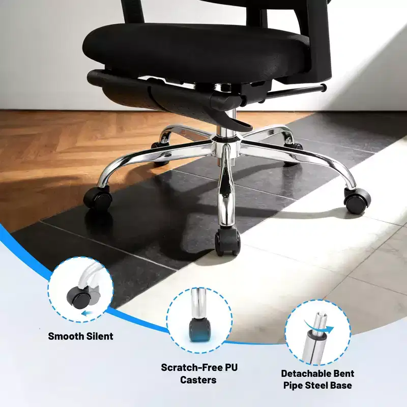 Ergonomic Mesh Office Chair with 3D Headrest & Adjustable Lumbar, 4D Flip-Up Arms High Back Desk Chair, 3-Level Tilt Swivel Computer Seating 300lbs