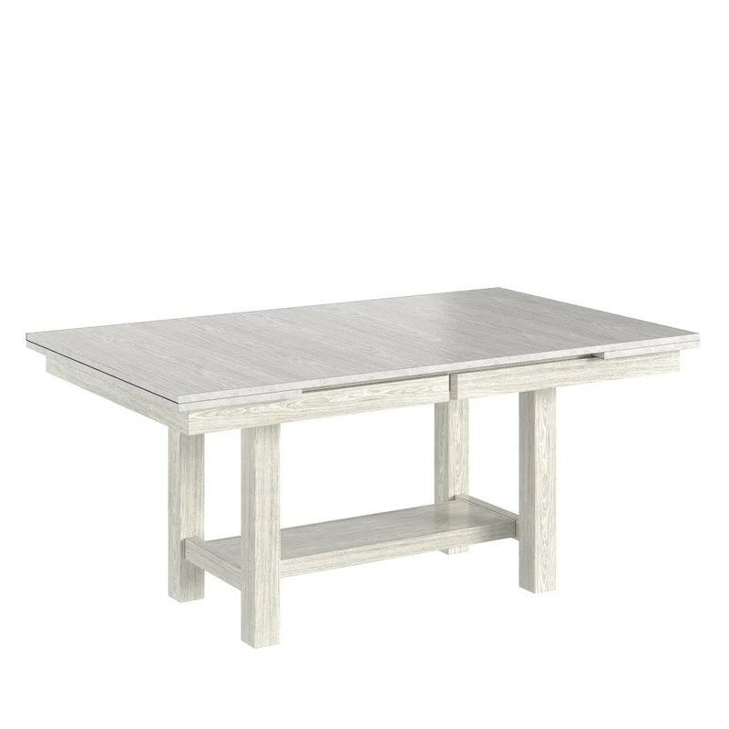 Solid Wood Extendable Dining Table, Seats 6-8, Farmhouse Style - 94W